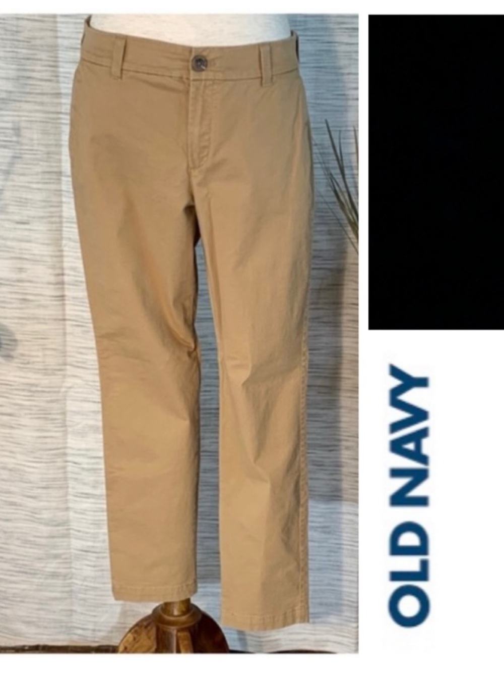 Old Navy “Skinny” khaki tan comfy faded pants.